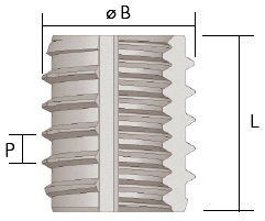 Tappex Trisert double ended insert design